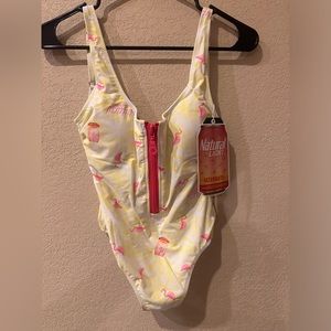 RSVLTS natural light  Flamingo Women’s One Piece Swimsuit